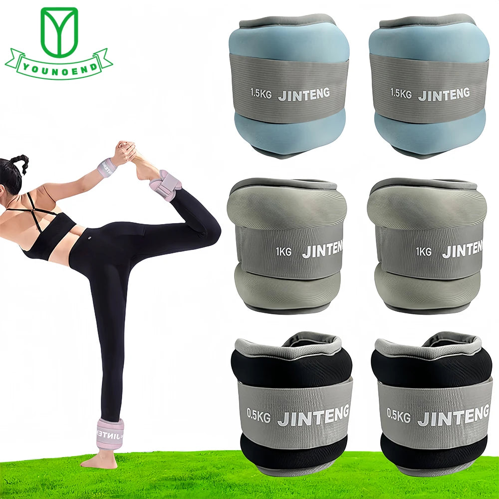1Pair Wrist Ankle Weights, 1kg,2kg,3kg Wrist Leg Arm Weights, Comfortable Soft for Dancing, Running, Walking, Fitness, Workout