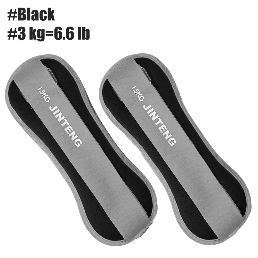 1Pair Wrist Ankle Weights, 1kg,2kg,3kg Wrist Leg Arm Weights, Comfortable Soft for Dancing, Running, Walking, Fitness, Workout
