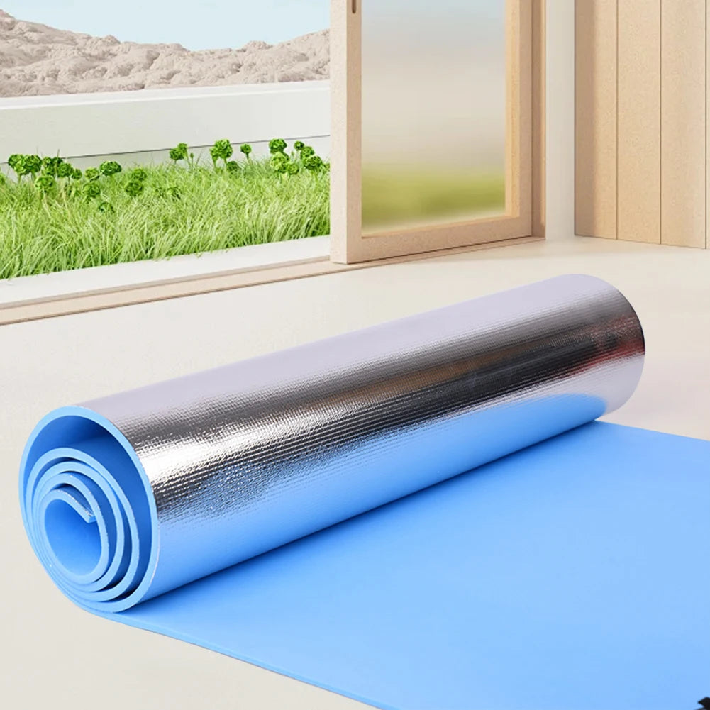 Waterproof Yoga Mat EVA Exercise Pad Thickened Aluminum Membrane Exercise Mat Portable Multifunction for Fitness Exercise