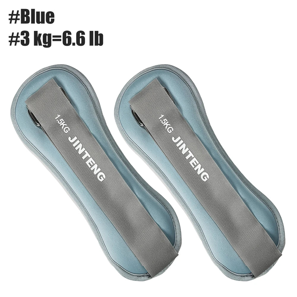 1Pair Wrist Ankle Weights, 1kg,2kg,3kg Wrist Leg Arm Weights, Comfortable Soft for Dancing, Running, Walking, Fitness, Workout